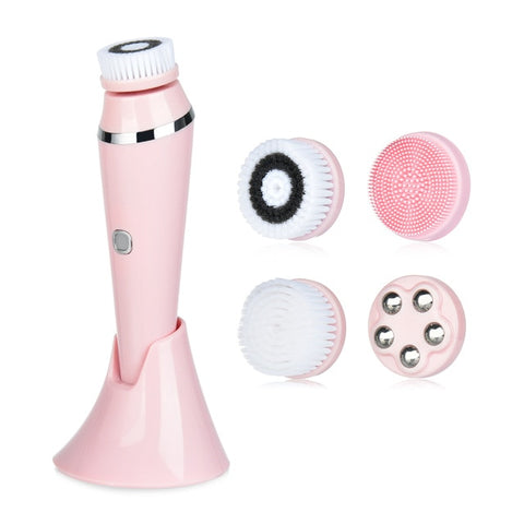 Facial Cleansing Brush Sonic Face Cleaning (Pink)